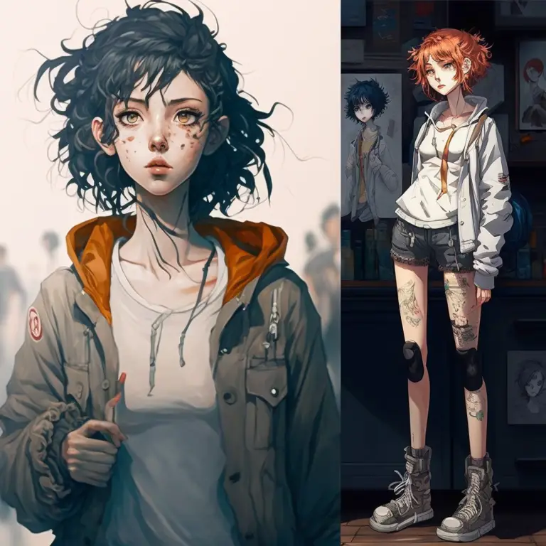 Berbagai macam style desain karakter anime Contoh desain karakter anime yang menarik