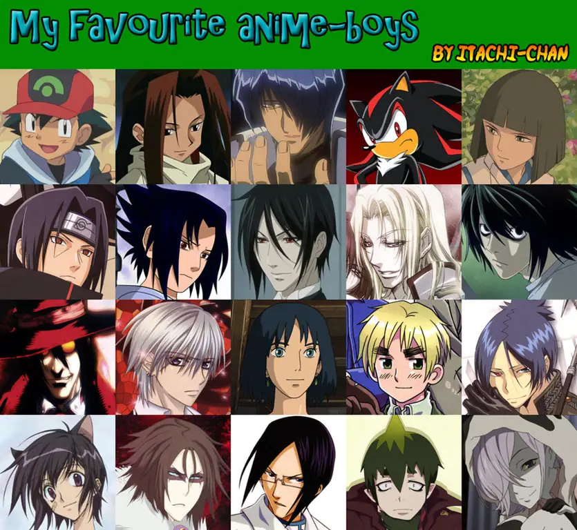 Polling karakter anime terganteng Daftar karakter anime terganteng berdasarkan pilihan penggemar
