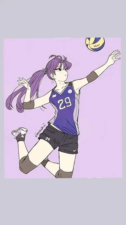 Dinamika tim dan persahabatan dalam anime voli Gambar yang menggambarkan dinamika tim dalam anime voli