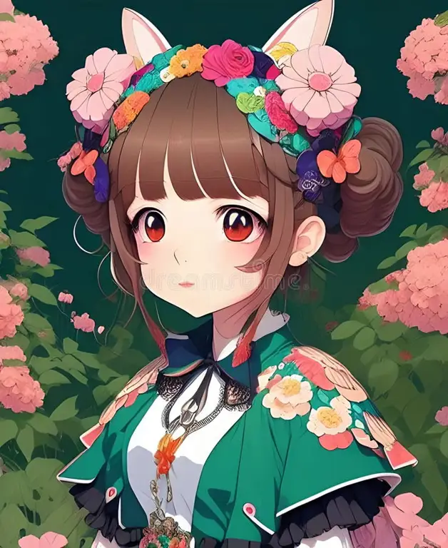 Anime dengan latar pemandangan indah dan karakter gadis muda Pemandangan anime dengan gadis-gadis muda