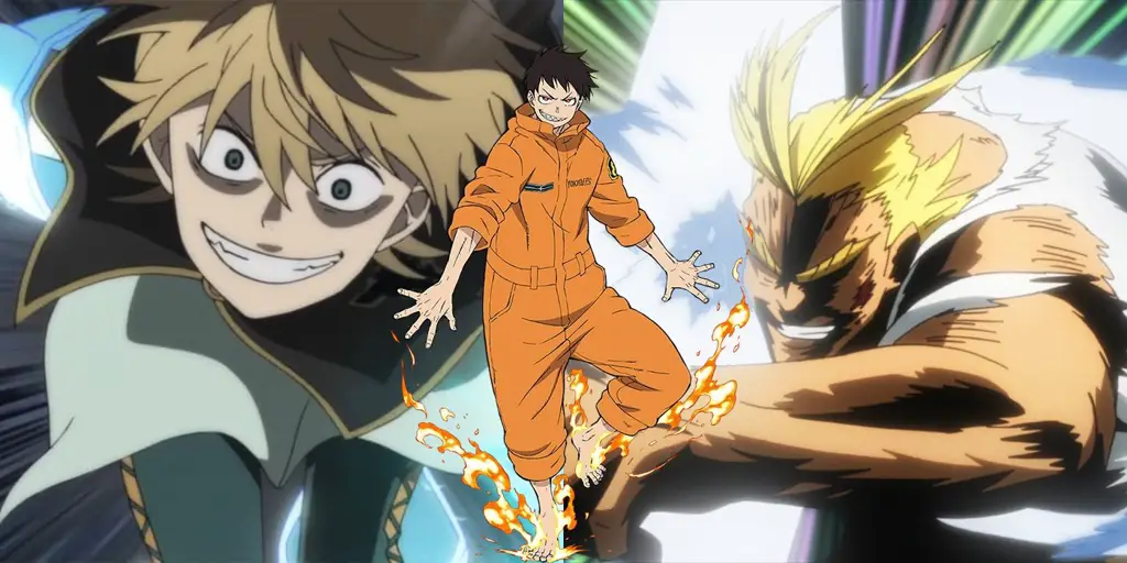 Adegan Pertempuran Gambar karakter anime sedang bertarung
