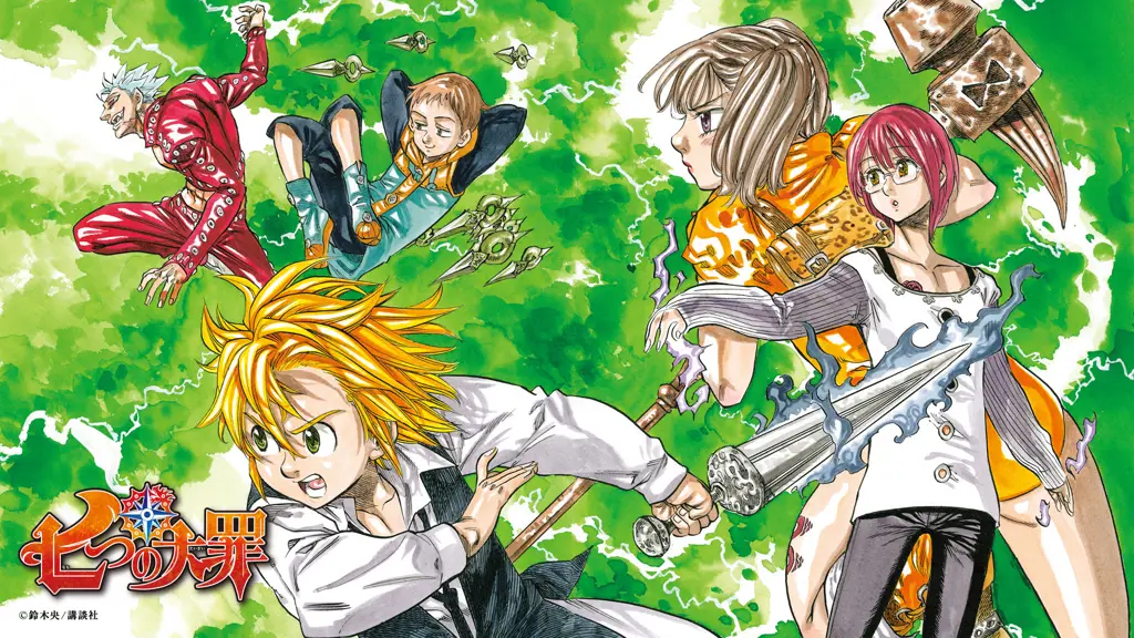 Nikmati keindahan visual dalam anime Nanatsu no Taizai Pemandangan indah dalam anime Nanatsu no Taizai
